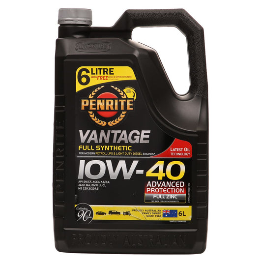 Penrite Vantage Full Synthetic 10W-40 Engine Oil 6L