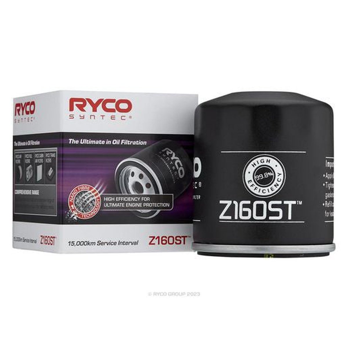 Ryco Syntec Oil Filter Z160ST