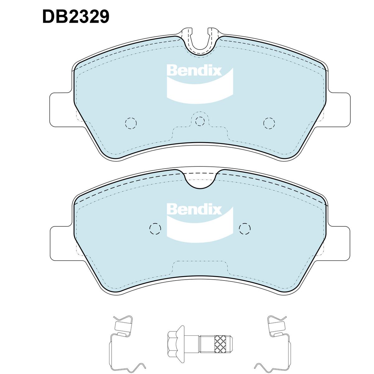 Bendix Heavy Duty Brake Pad Set Rear DB2329 HD