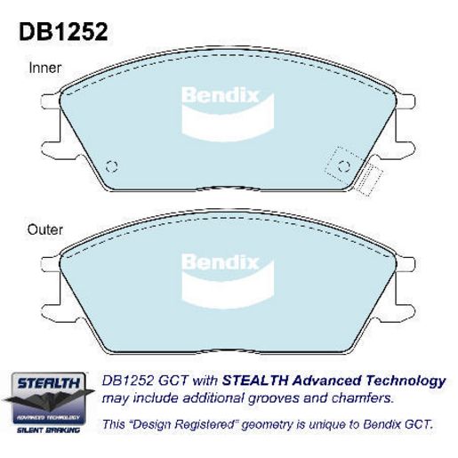 Bendix Ultimate Brake Pad Set Front DB1252 ULT