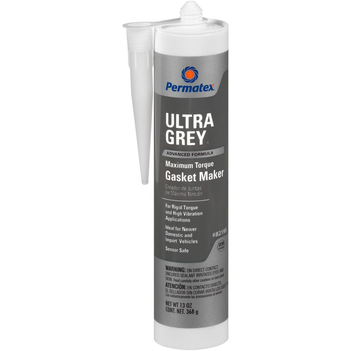 Permatex Ultra Grey Rigid High-Torque Rtv Silicone Gasket Maker 368G PX82195