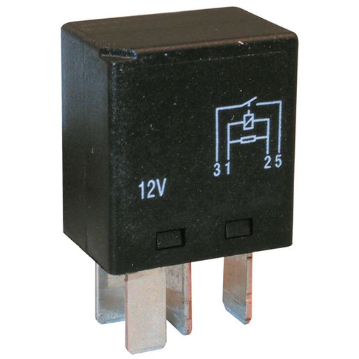 OEX Micro Relay 12V Normally Open 20A - Resistor Protected, SeaLED ACX1980BL