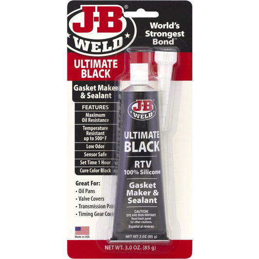 J-B Weld Ultimate Black Silicone Sealant 85g 32329
