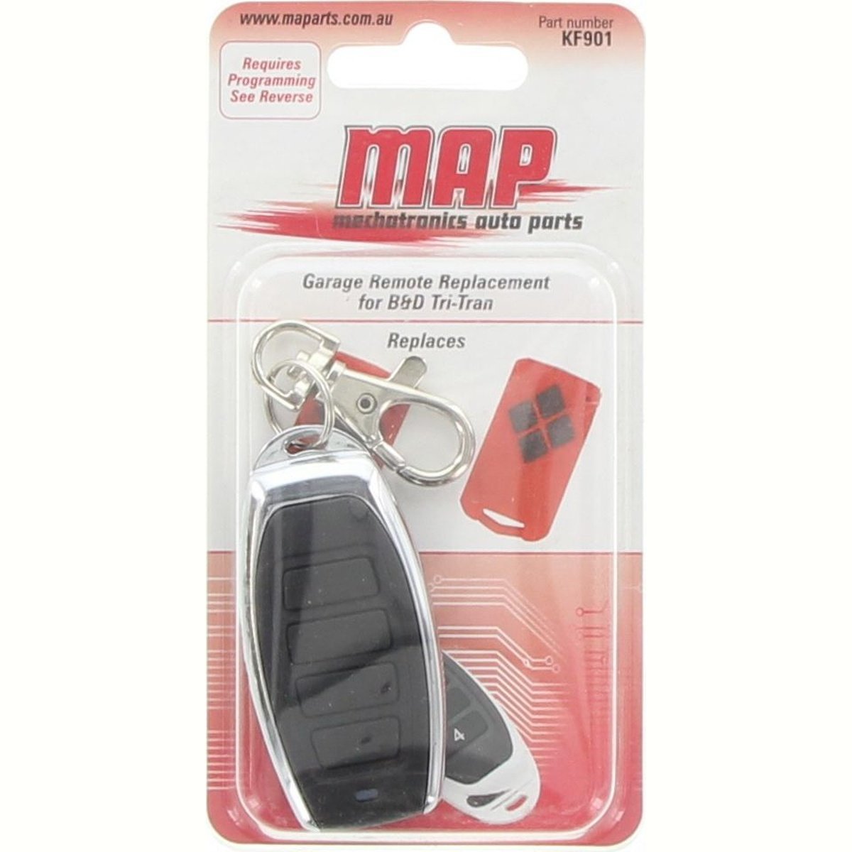 MAP Garage Door Remote (B&D Tri-Tran Code) KF901