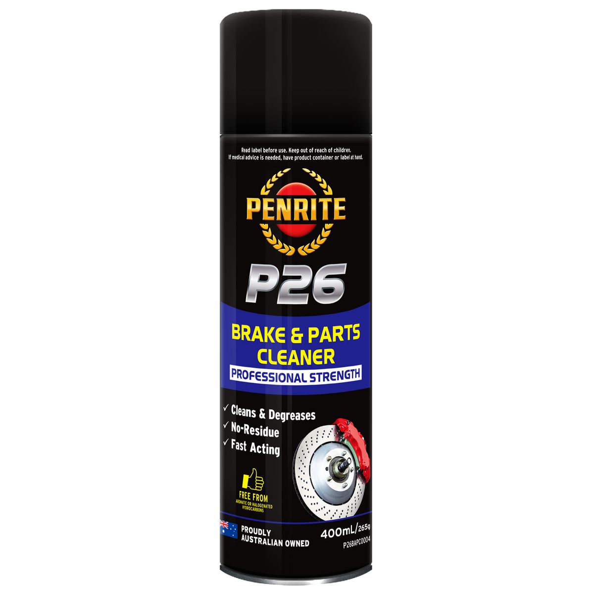 Penrite Brake & Parts Cleaner P26 400ml P26BAPC0004