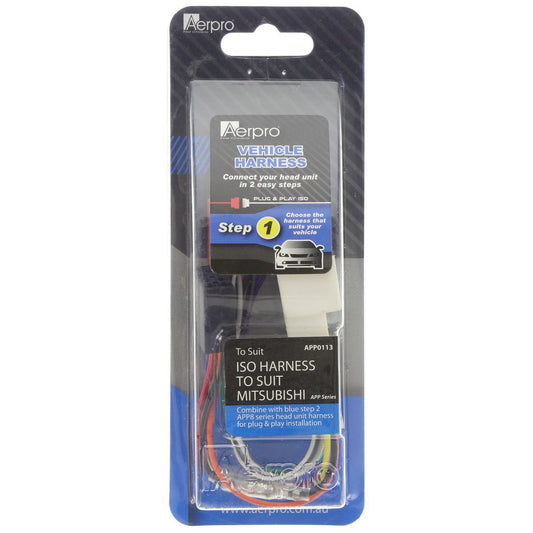 Aerpro Primary ISO Harness Suits Citroen/Mitsubishi/Peugeot