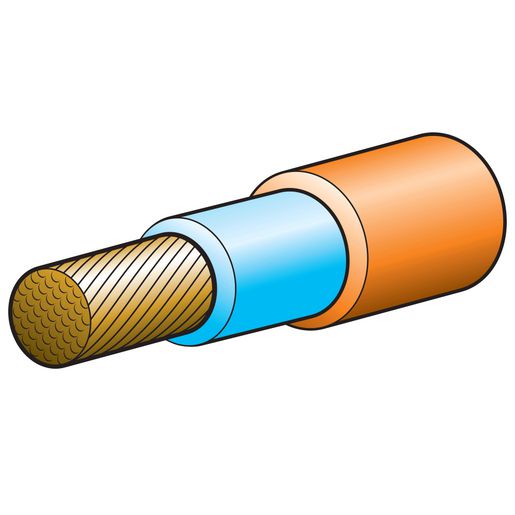 Narva 50mm Double Insulated Welding Cable Orange/Blue 320A 10m 5950-10WC