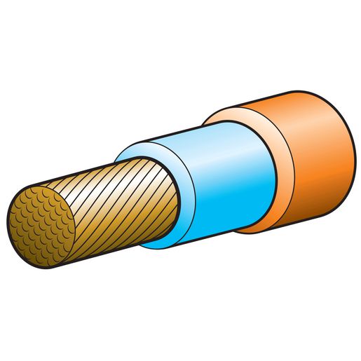 Narva 70mm Double Insulated Welding Cable Orange/Blue 400A 10m 5970-10WC
