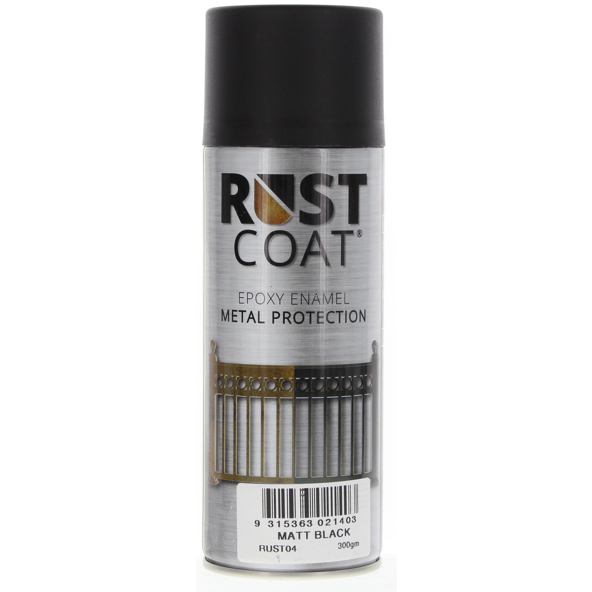 Balchan Rust Coat Epoxy Enamel Matt Black 300g RUST04