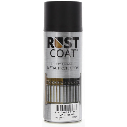 Balchan Rust Coat Epoxy Enamel Matt Black 300g RUST04