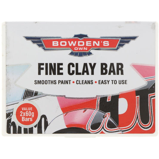 Bowden's Own Fine Clay Bar Paint Cleaner 2x60g