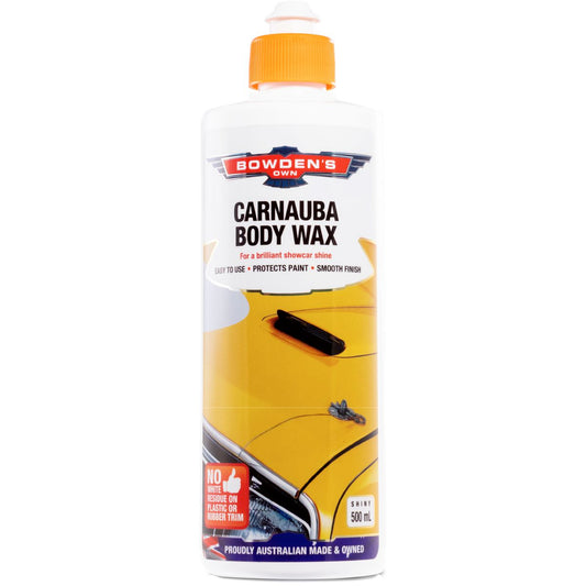 Bowden's Own Carnauba Body Wax Non-Abrasive Protection 500ml