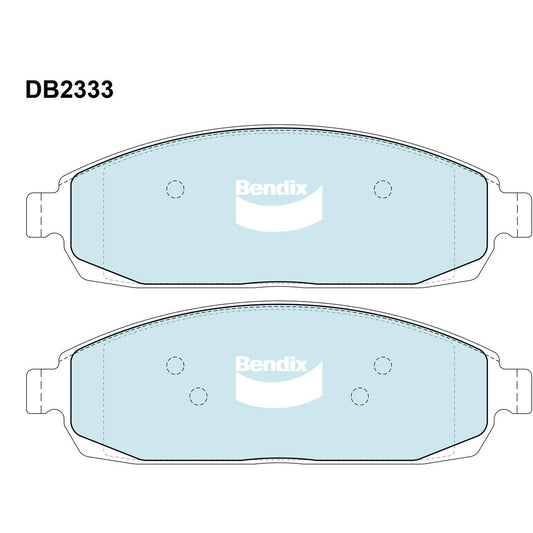 Bendix 4x4 Brake Pad Set Front DB2333 -4WD