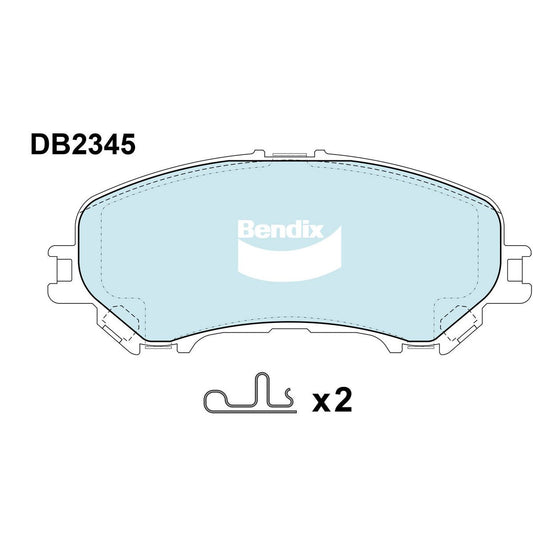 Bendix Heavy Duty Brake Pad Set Front DB2345 HD