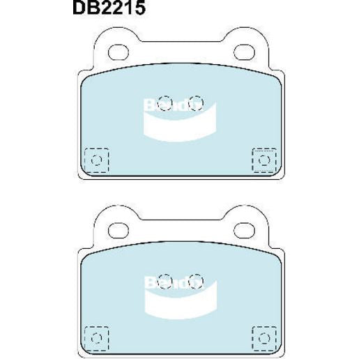 Bendix Ultimate Brake Pad Set Rear DB2215 ULT