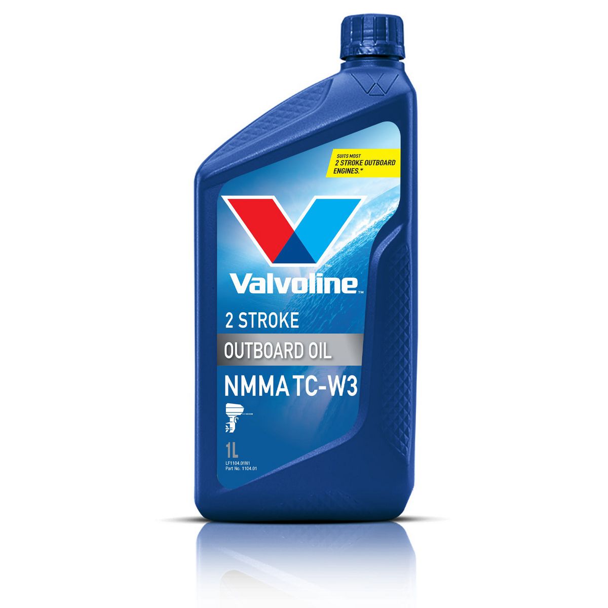 Valvoline 2 Stroke Marine Outboard Engine Oil NMMA TC-W3 1L