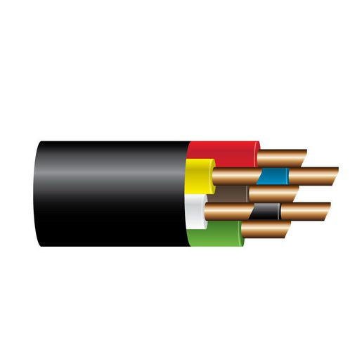 OEX Trailer Cable 7 Core 2.5mm W/Black Sheath 30M Roll ACX0821