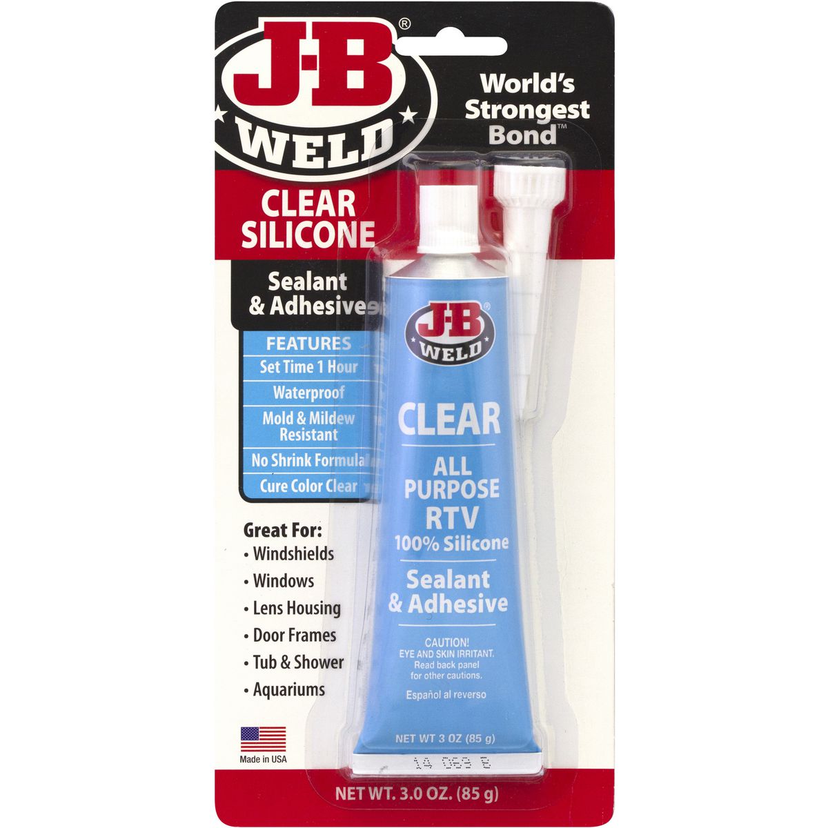J-B Weld Clear Silicone Sealant 31310