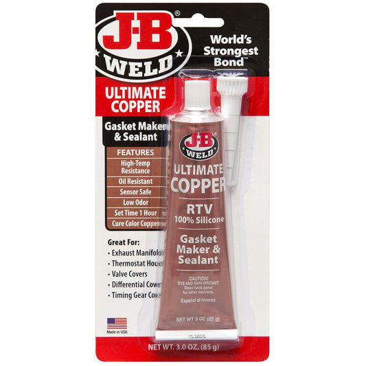 J-B Weld Copper Silicone Sealant 85g 32325