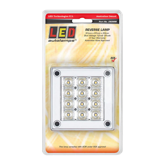 LED Autolamps Reverse 12-LED Lamp Insert 12/24V 280WM
