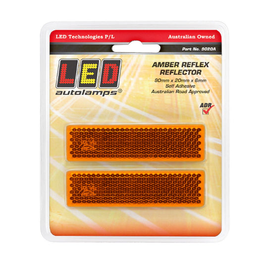 LED Autolamps Reflex Reflector Amber 9020A