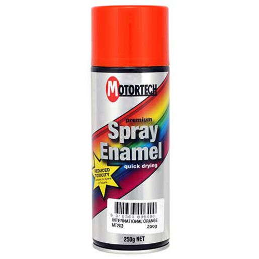 Motortech Spray Enamel Intnl Orange 250G MT203