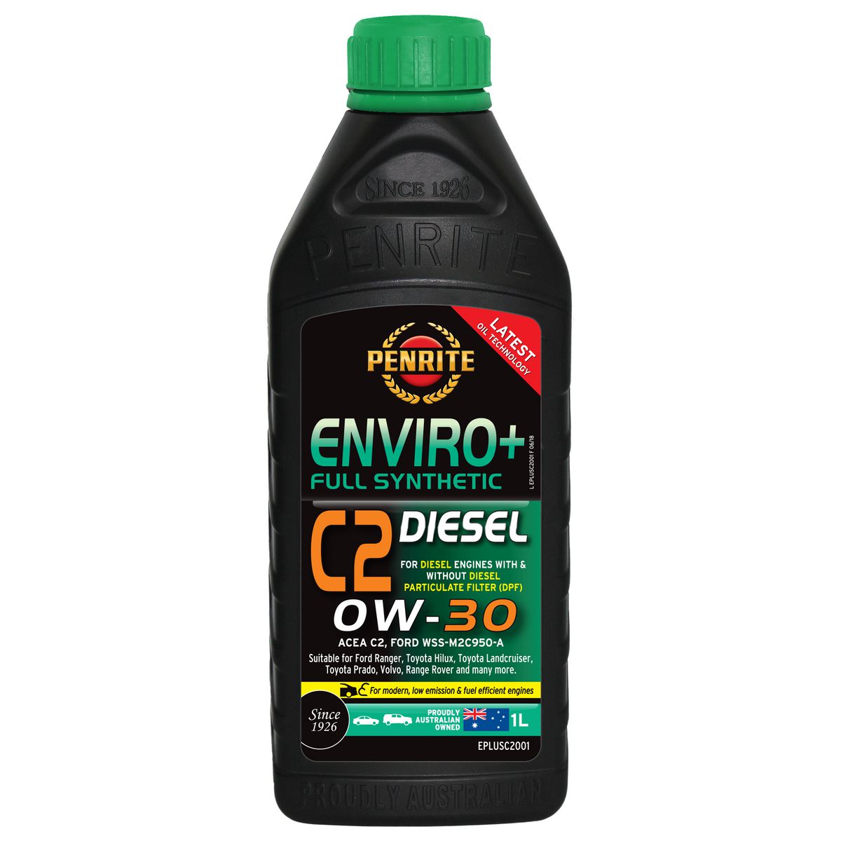 Penrite Enviro+ C2 0W-30 Engine Oil 1L