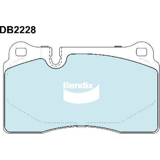 Bendix EURO Brake Pad Set Front DB2228 EURO+