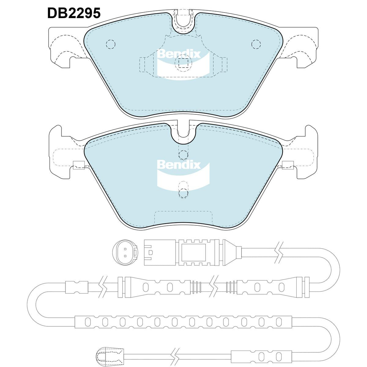 Bendix EURO Brake Pad Set Front DB2295 EURO+