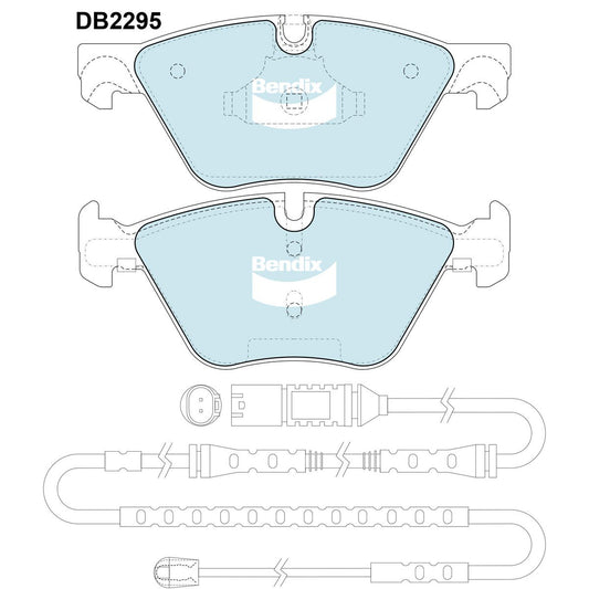 Bendix EURO Brake Pad Set Front DB2295 EURO+