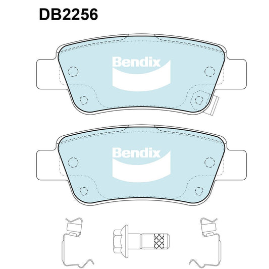 Bendix General CT Brake Pad Set Rear DB2256 GCT