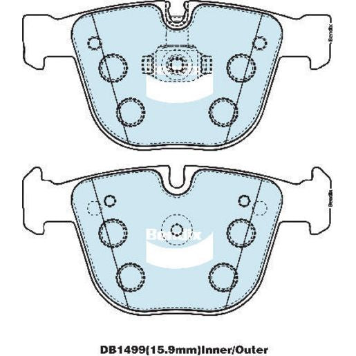 Bendix Ultimate Brake Pad Set Rear DB1499 ULT