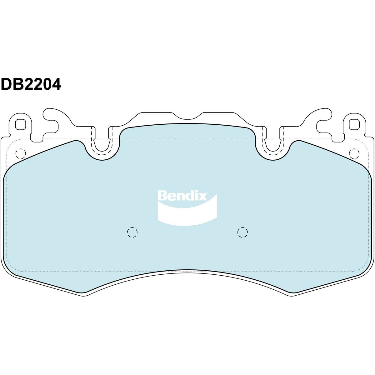 Bendix EURO Brake Pad Set Front DB2204 EURO+