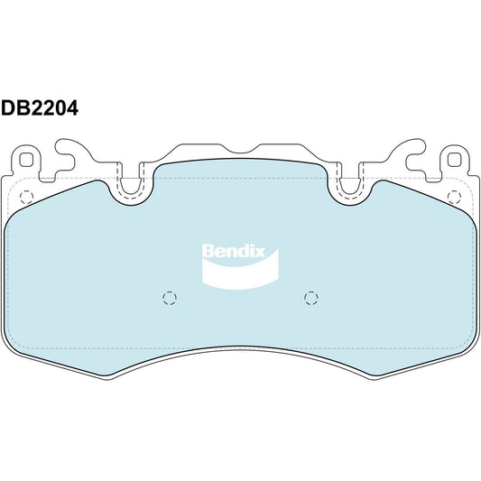 Bendix EURO Brake Pad Set Front DB2204 EURO+