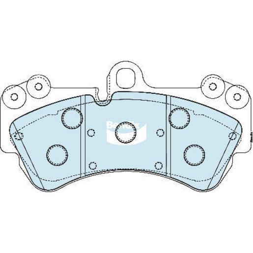 Bendix Heavy Duty Brake Pad Set Front DB1263 HD