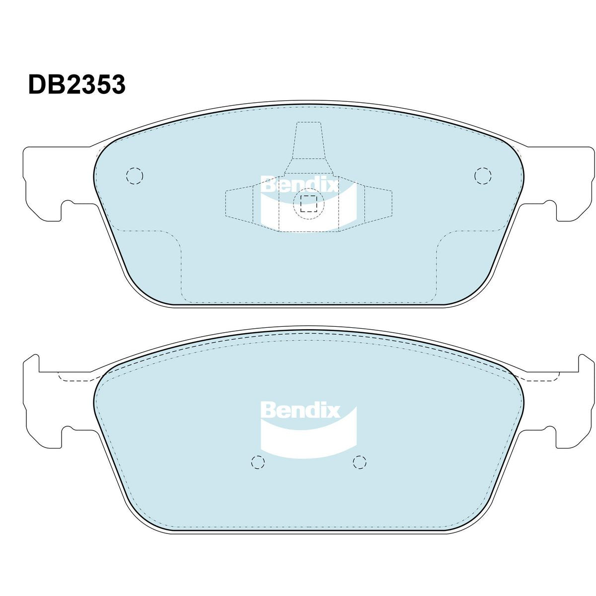 Bendix General CT Brake Pad Set Front DB2353 GCT