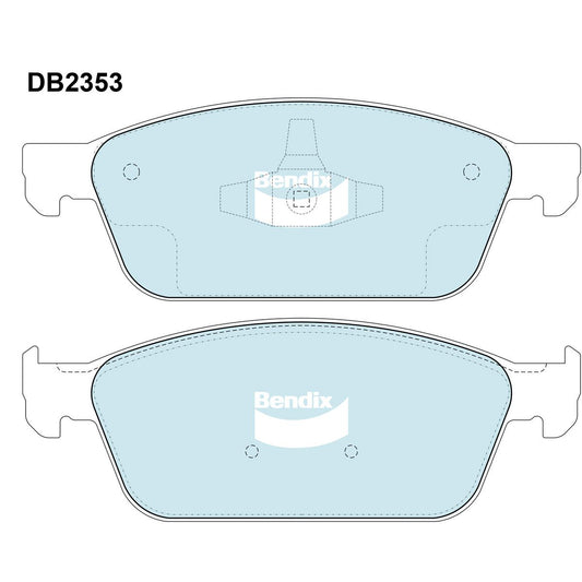 Bendix General CT Brake Pad Set Front DB2353 GCT