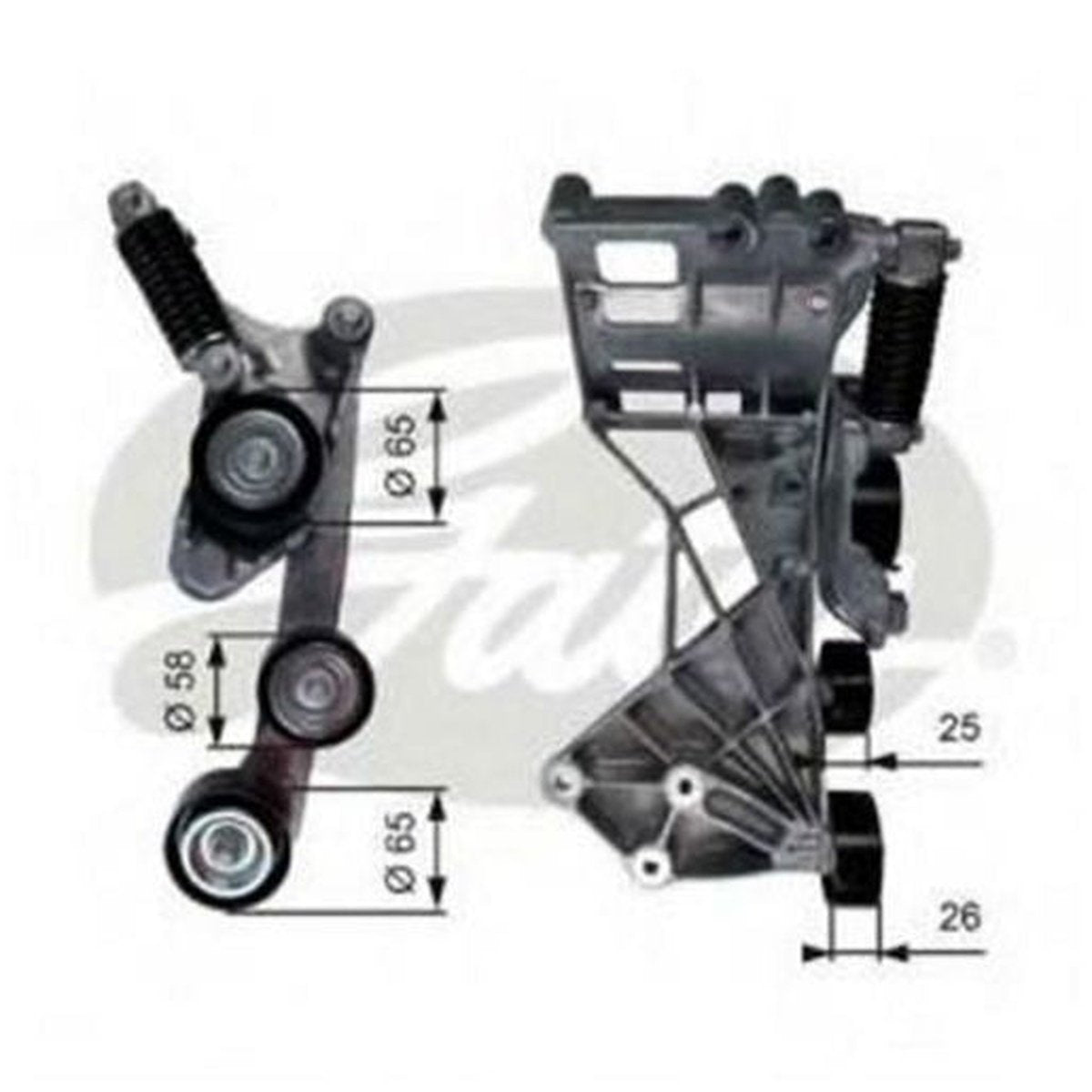 Gates Automatic Belt Tensioner 39136