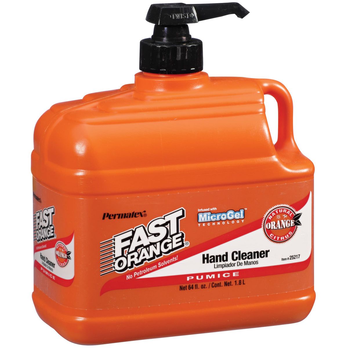 Permatex Fast Orange Fine Pumice Lotion Hand Cleaner 1.8L PX25217