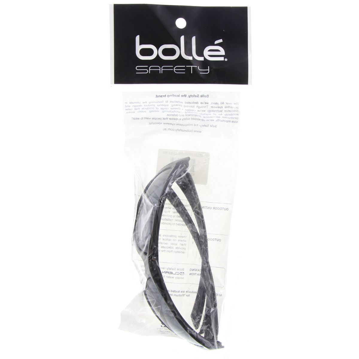 Bolle Aust Smoke Safety Specs - Gloss Black 1652602