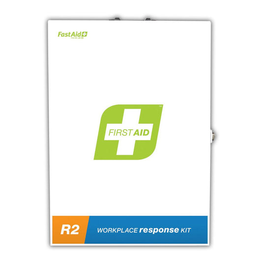 Fastaid First Aid Kit Workplace Response Kit, Metal Wall Mount R2 FAR210