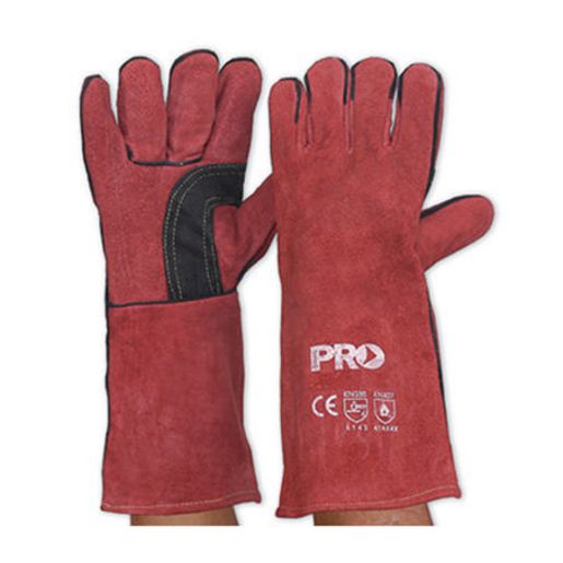 Prochoice Welders Gloves Red Large Pair BRW16E