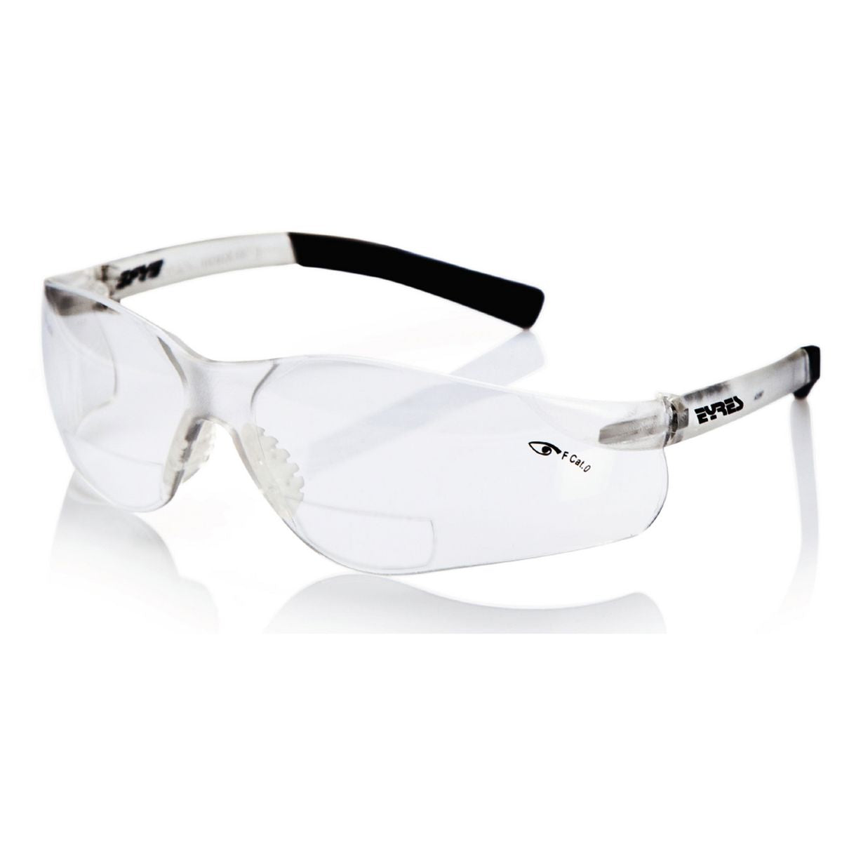 Eyres Shamir Safety Glasses With 1.5 X Magnification Bifocal Lenses - Clear 103RX-OP-CL+1 50