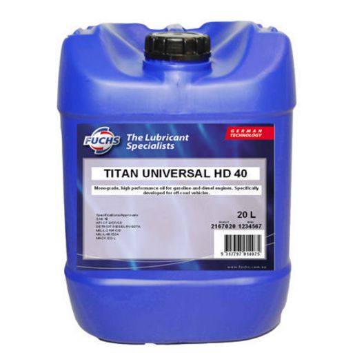 Fuchs Titan Uni Hd40 Engine Oil 20L 2167020