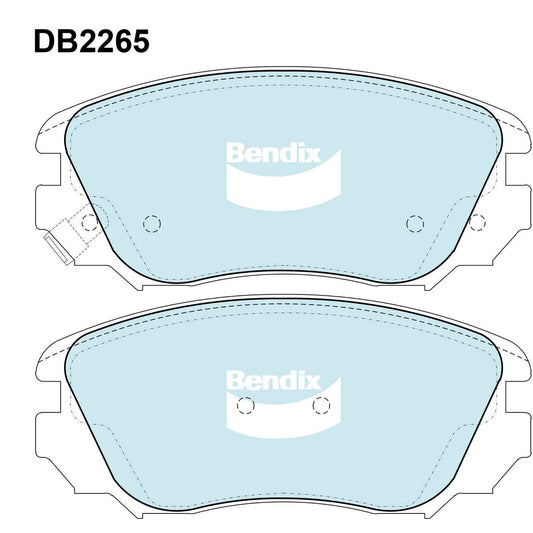 Bendix General CT Brake Pad Set Front DB2265 GCT
