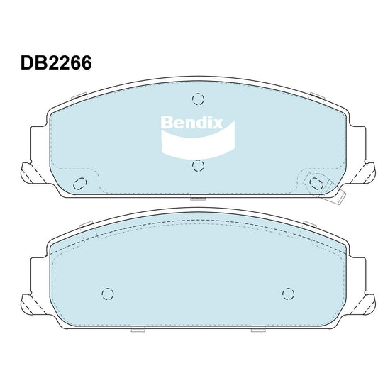 Bendix Ultimate Brake Pad Set Front DB2266 ULT