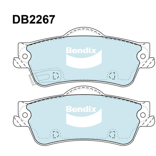 Bendix Street Road Track Brake Pad Set Rear DB2267 SRT