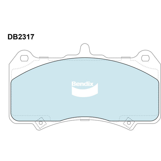 Bendix Street Road Track Brake Pad Set Front DB2317 SRT
