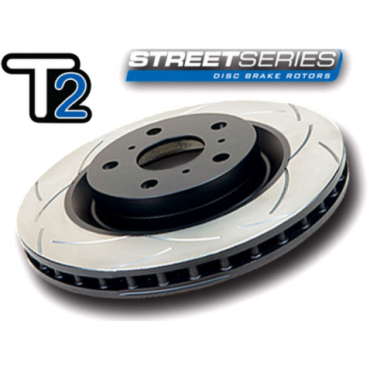 DBA T3 5000 Curved Slot 2Pc Brake Rotor 365mm Front RH DBA52030BLKCSR
