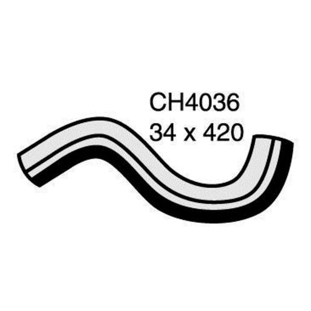 Mackay Bottom Radiator Hose CH4036